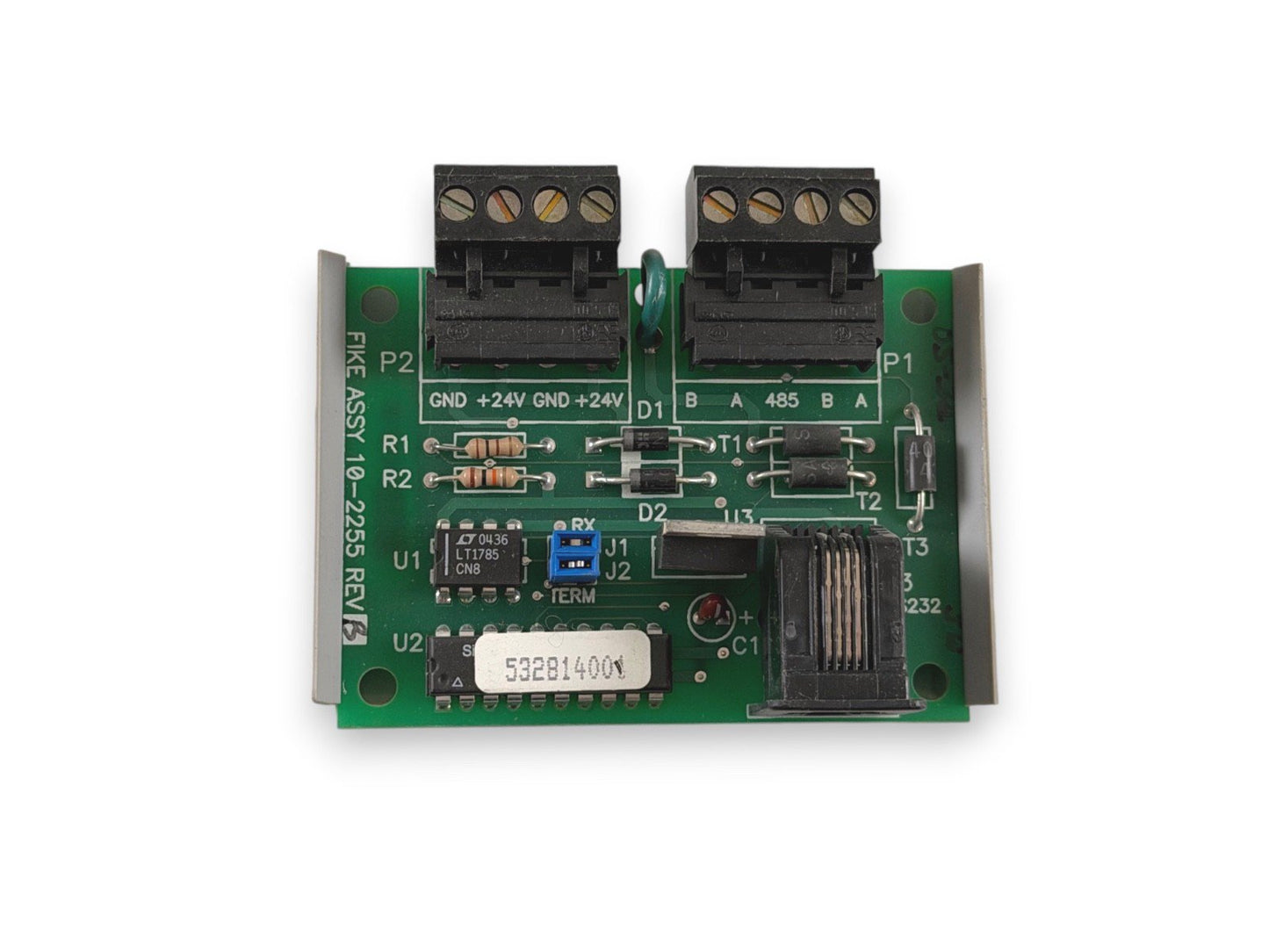Fike 10-2255 Fire Alarm RS-485 Peripheral Bus RS-232 Interface Board