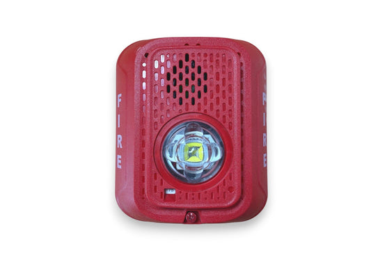 System Sensor P2RLED Fire Alarm Horn Strobe Wall Red No Mounting Plate