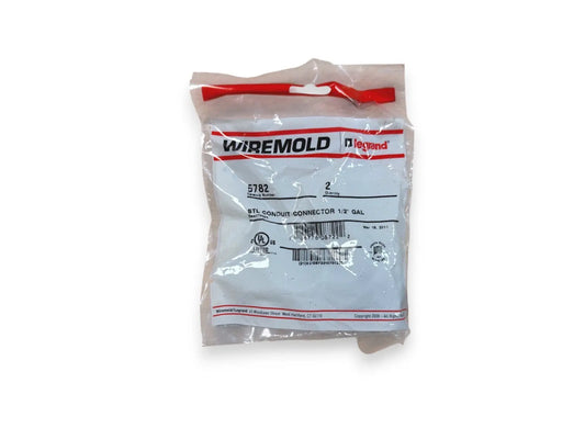 Legrand Wiremold 5782 2x STL Conduit Connector 1/2" Galv (NEW IN BOX) Wiremold