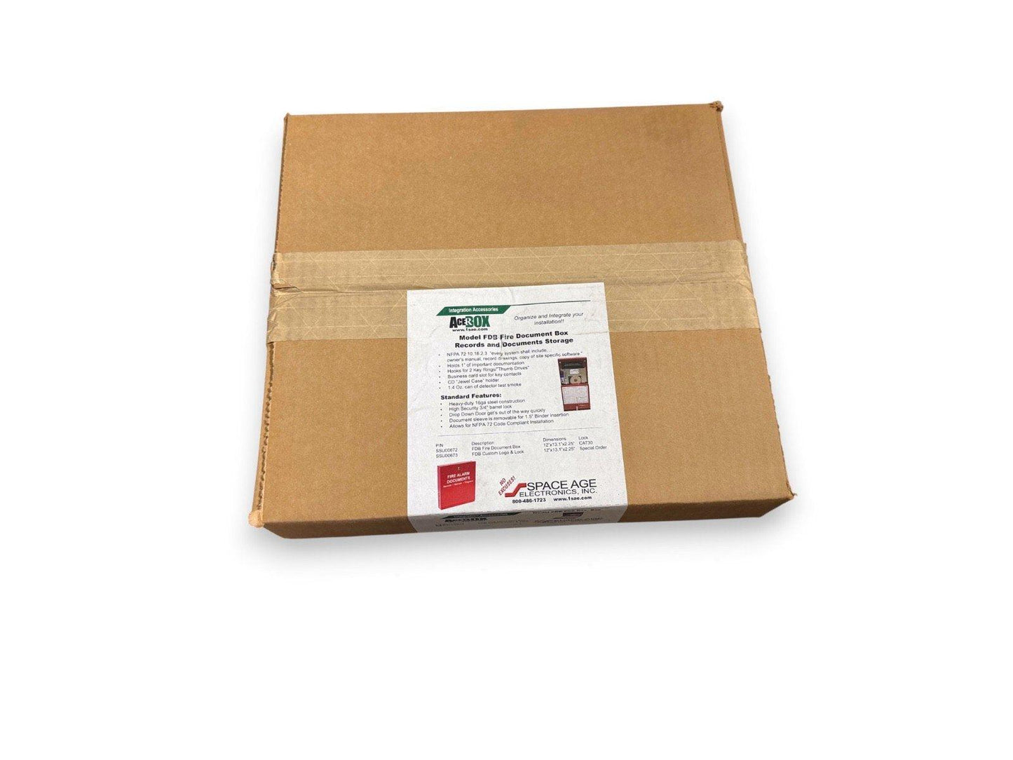 AceBox Model FDS Fire Document Box for records and documents storage, heavy-duty steel construction