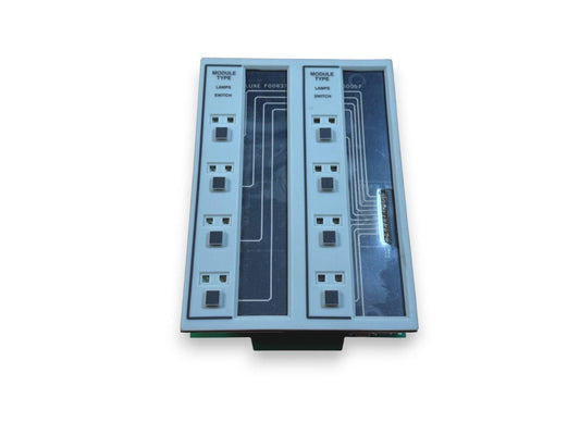 Fire alarm control module with switch and lamp indicators, model F00837 and F0057