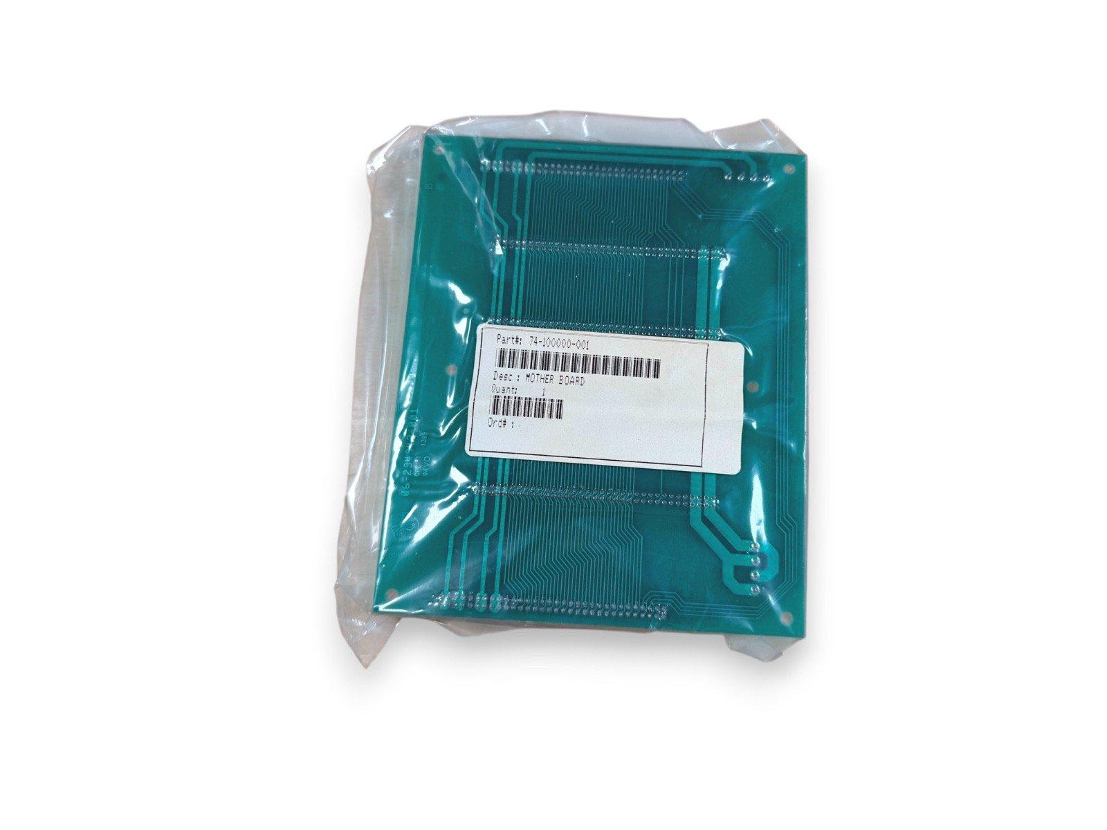 Fire alarm system motherboard circuit board, part #74-100000-001, sealed in plastic packaging