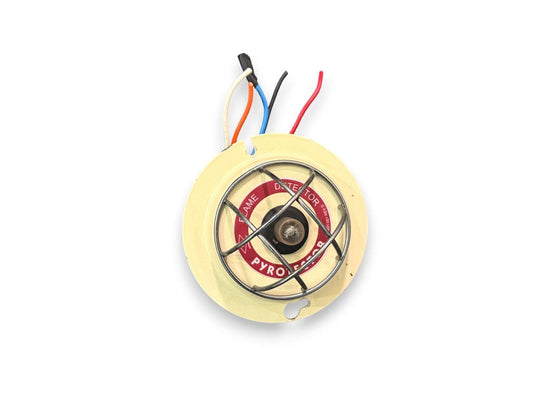 Pyrotron flame detector with wiring, fire alarm safety equipment