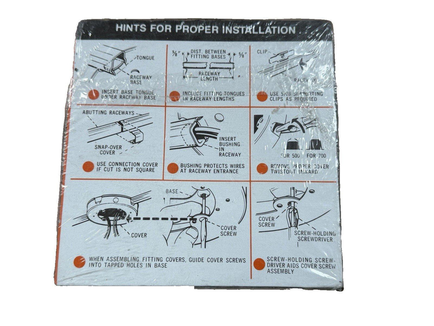 Installation guide for fire alarm raceway fittings with diagrams and tips