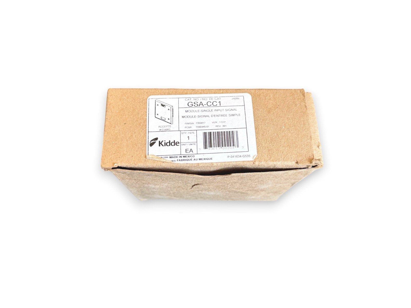 Kidde GSA-CC1 single input signal module in original packaging for fire alarm systems
