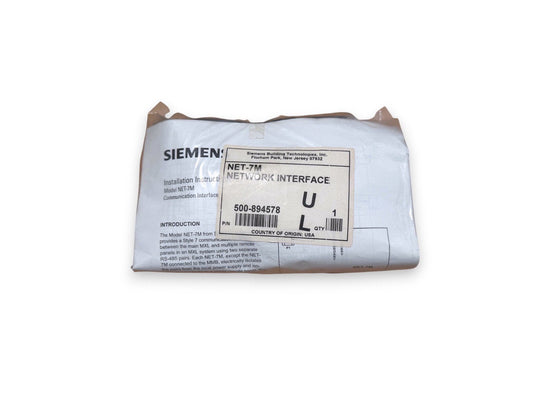 Siemens NET-7M 500-894578 Fire Alarm MXL Network Interface Card (NEW IN BOX)