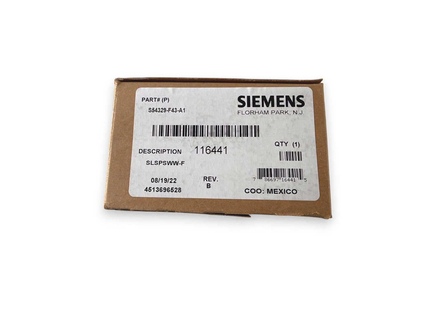 Siemens SLSPSWW-F S54329-F43-A1 Speaker Strobe Wall White (NEW IN BOX)