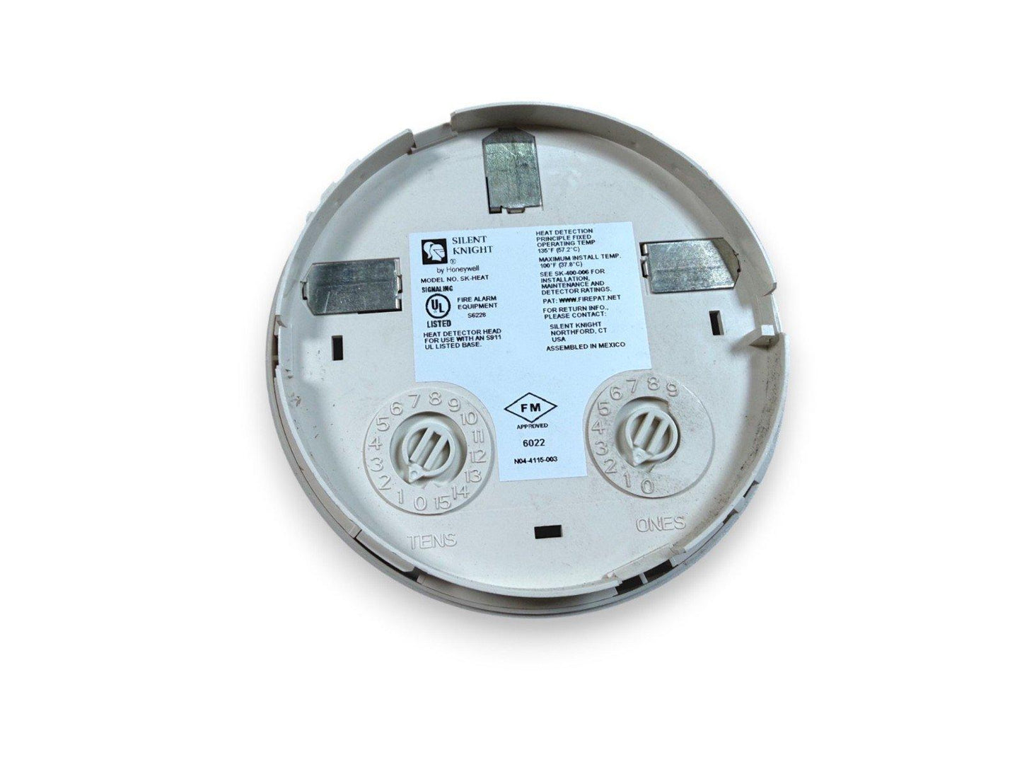 Silent Knight SK-HEAT fixed temperature heat detector head for fire alarm systems, UL listed