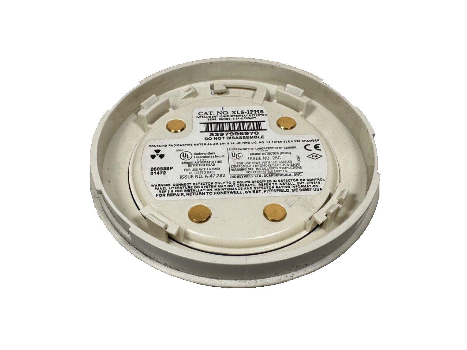 Honeywell XLS-IPHS smoke detector head with UL listing, used fire alarm equipment