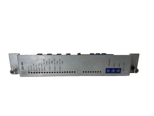 ZIC-4A fire alarm control module with zone indicators and DIP switches for HNET/CAN systems