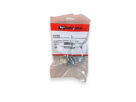 Legrand Wiremold V5784 STL Elbow Conduict Conn Ivory (NEW IN BOX) Wiremold