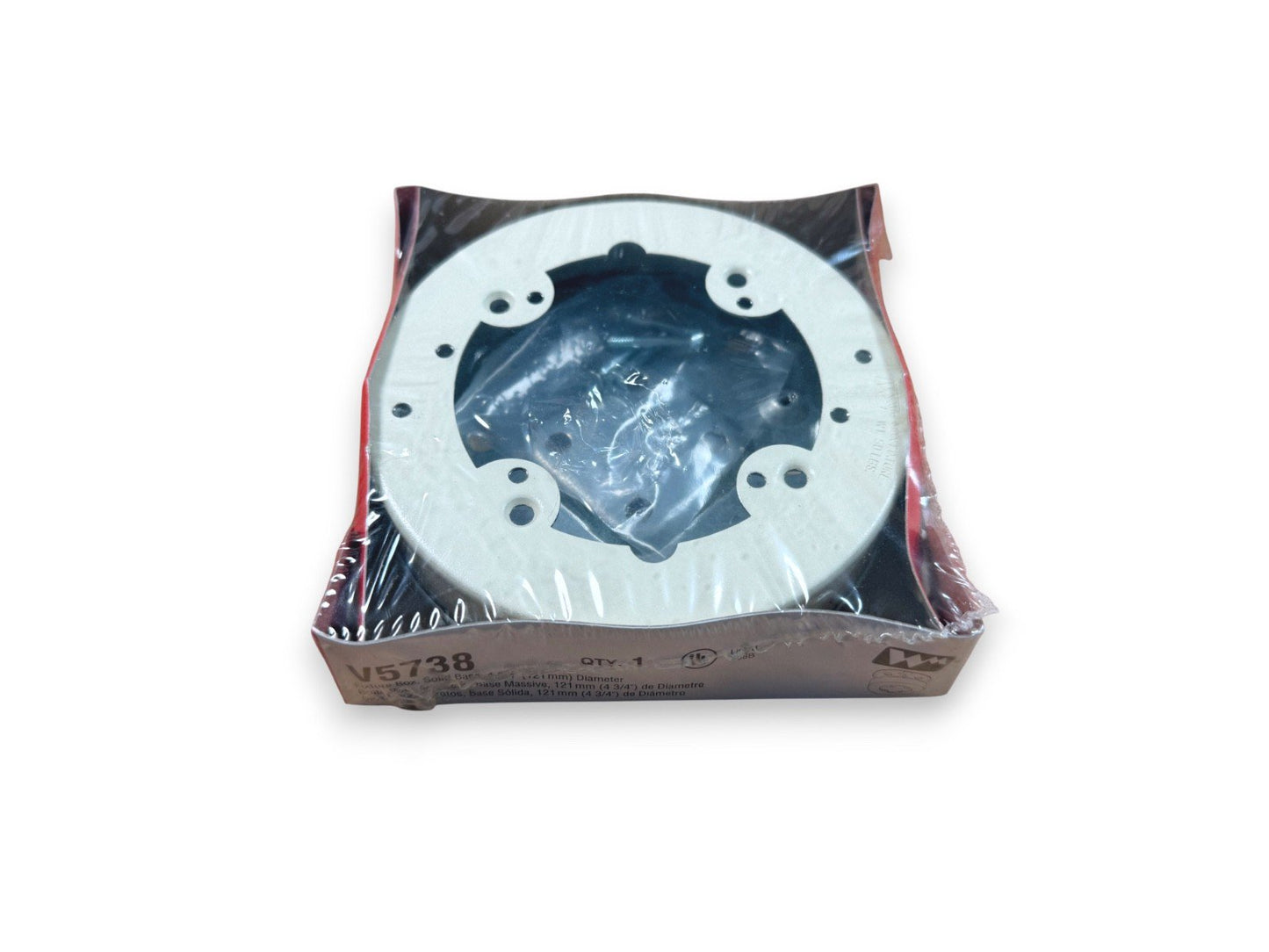 Legrand Wiremold V5738 Fixture Box Solid Base 4 3/4" Diameter (NEW IN BOX)