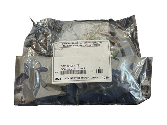 Sealed Siemens fire alarm component S54370-F12-A1 in anti-static packaging, new surplus equipment