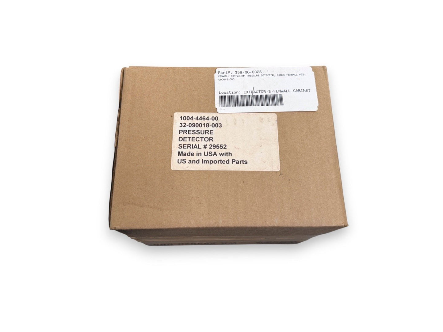 Kidde-Fenwal 32-090018-003 Pressure Detector (NEW IN BOX)