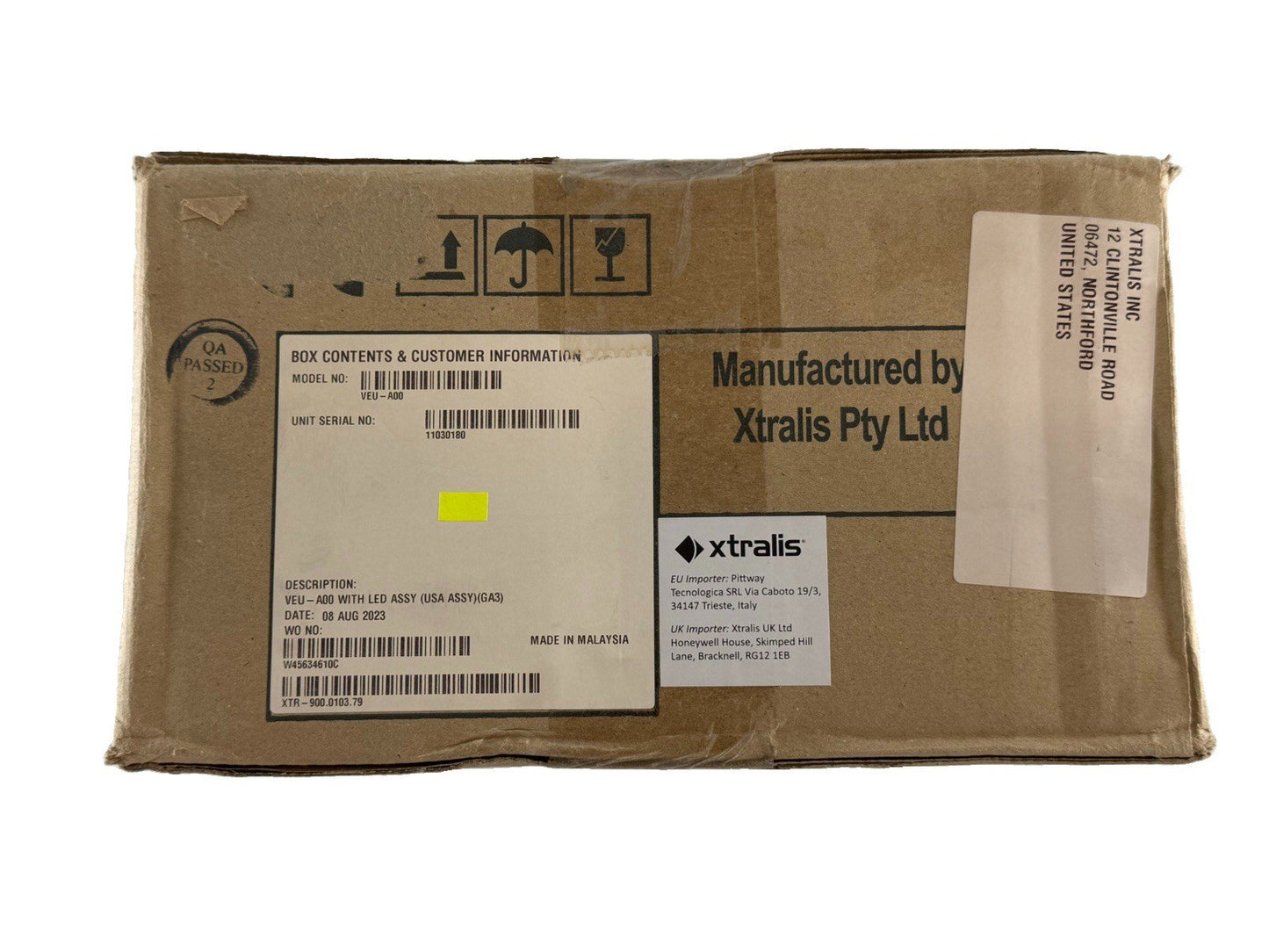 Xtralis VESDA VEU-A00 Aspirating Smoke Detector (NEW IN BOX)