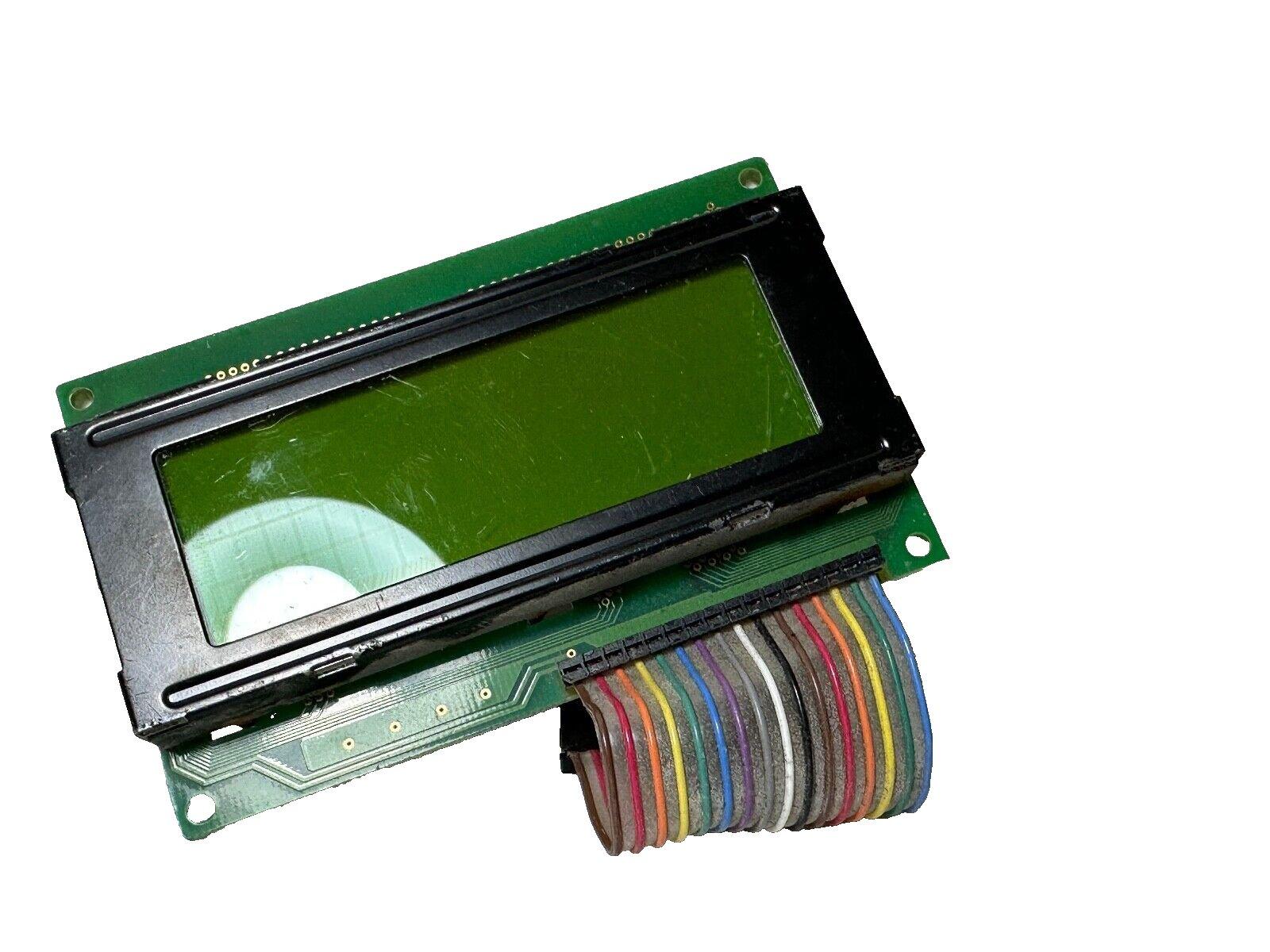 Green LCD display module with ribbon cable for fire alarm systems