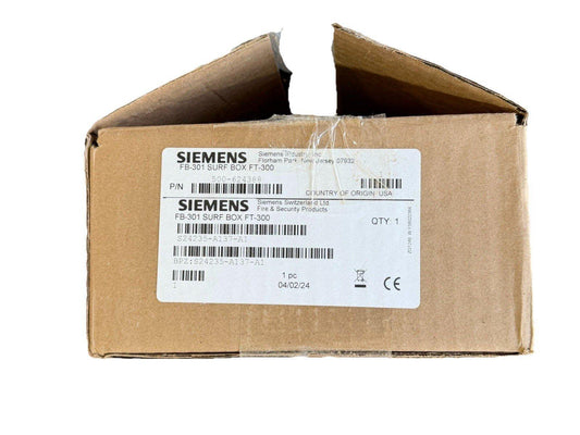 Siemens FB-301 SURF Box FT-300 fire alarm component in original packaging, USA made