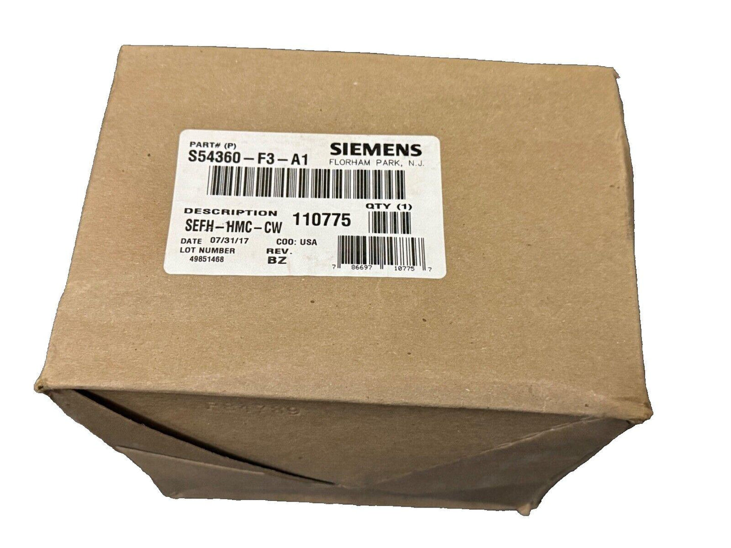 Siemens SEFH-HMC-CW S54360-F3-A1 Speaker Strobe Ceiling White (NEW IN BOX)