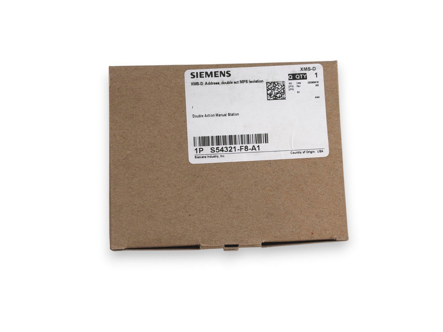 Siemens XMS-D S54321-F8-A1 Fire Alarm Pull Station (NEW IN BOX)