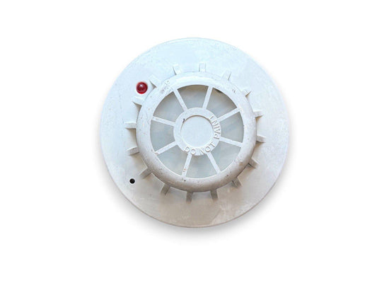 White smoke detector with red LED indicator, 'DO NOT PAINT' text, for fire alarm systems