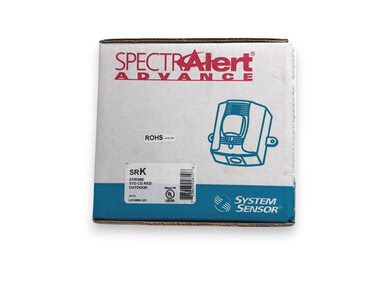 System Sensor SRK Fire Alarm Strobe Wall Red Outdoors (NEW IN BOX)