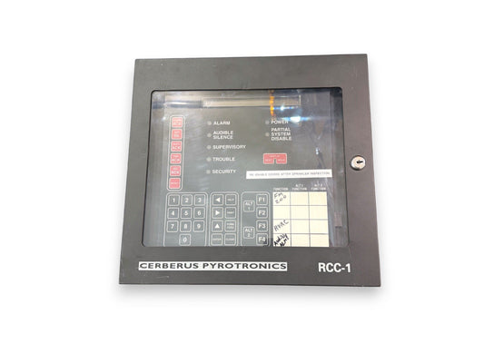 Siemens RCC-1 MKB-3 Fire Alarm Control Panel Annunciator Display + Cabinet