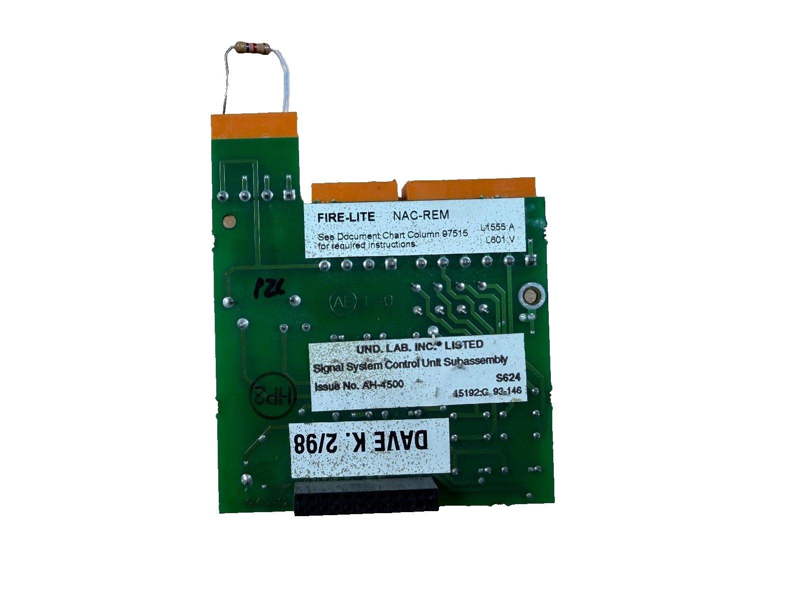 Fire-Lite NAC-REM signal system control unit subassembly circuit board for fire alarm systems