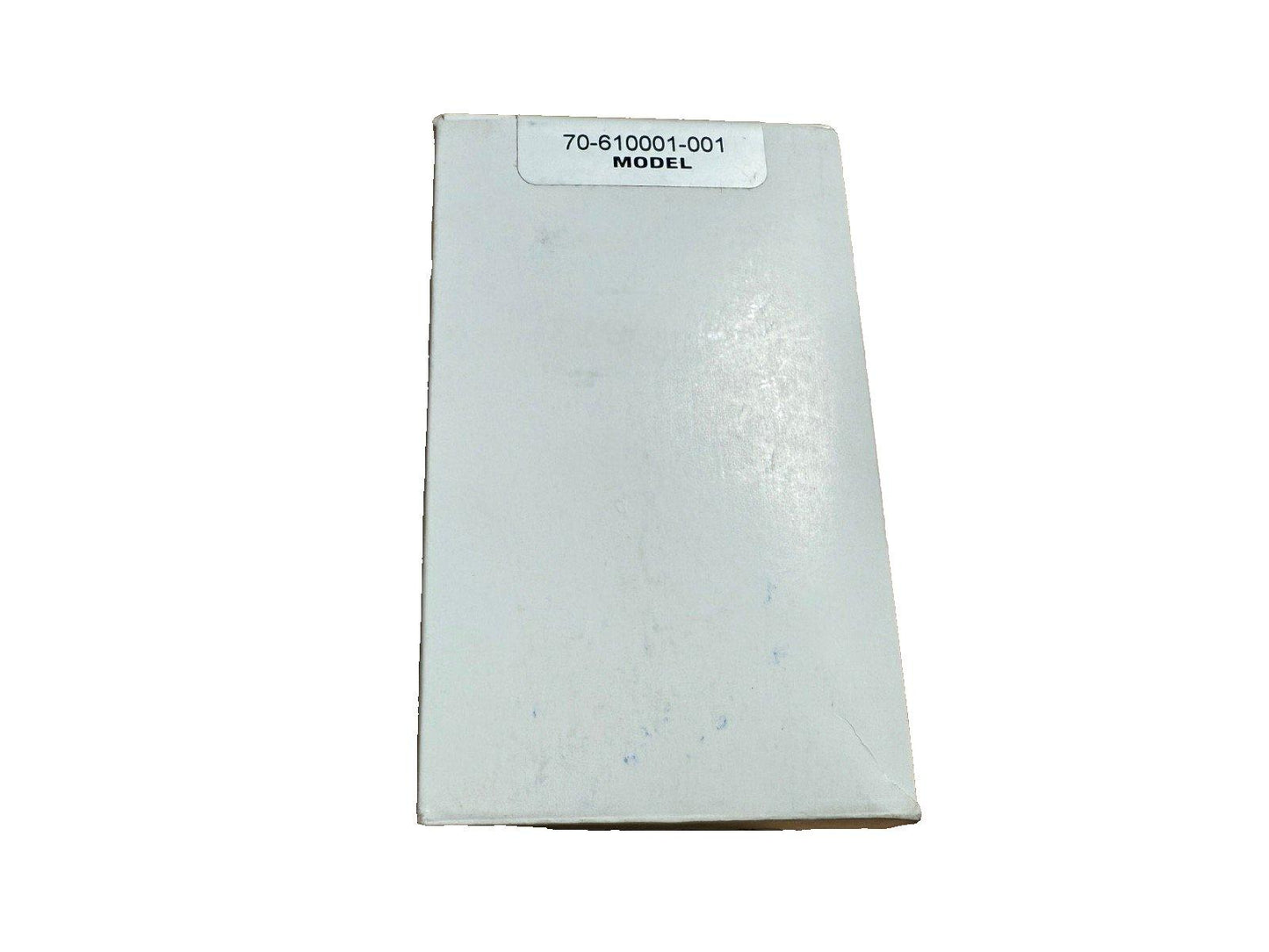 White fire alarm equipment box labeled model 70-610001-001, new surplus used gear