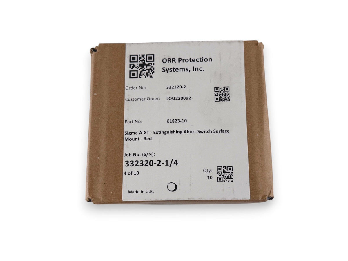 Kentec K1823-10 Sigma A-XT Elite XT Abort Switch Red Surface (NEW IN BOX)