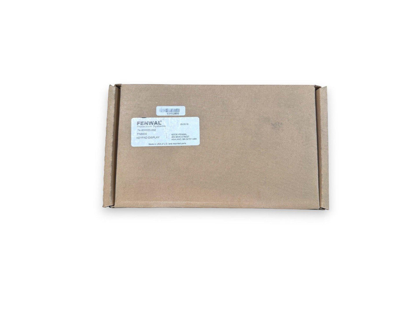 FENWAL FN8000 keypad-display fire alarm component in original packaging, new surplus equipment