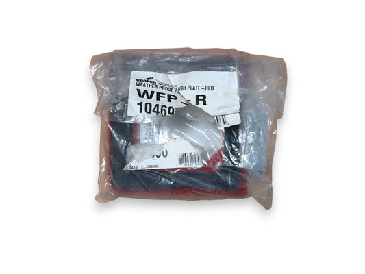 Eaton Wheelock WFP-R 104696 Weatherproof Flush Plate Red (NEW IN BOX)