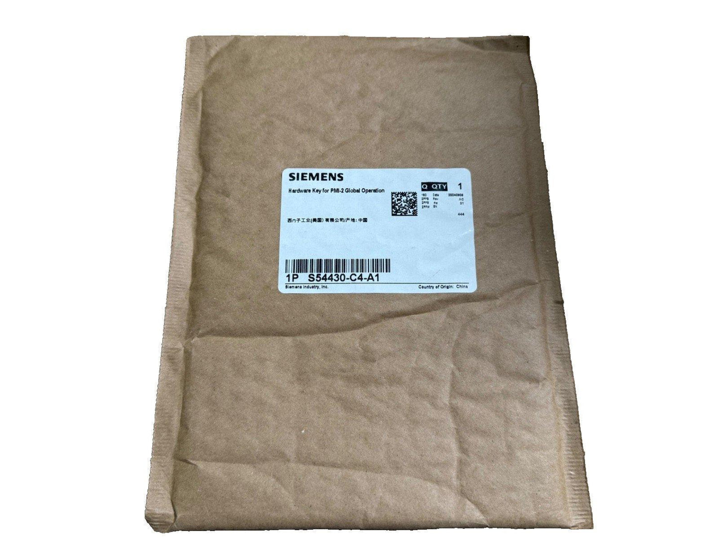 Siemens S54430-C4-A1 hardware key for PMI-2, fire alarm system component in original packaging