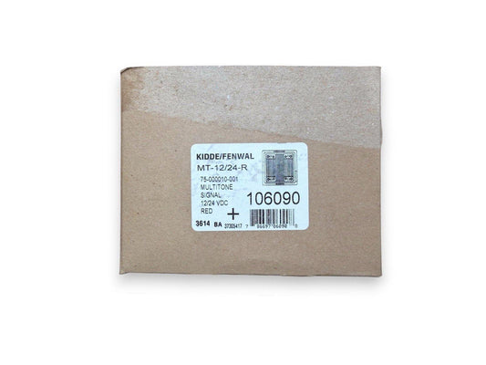 Kidde/Fenwal MT-12/24-R multitone fire alarm signal, 12/24 VDC, red, in original packaging