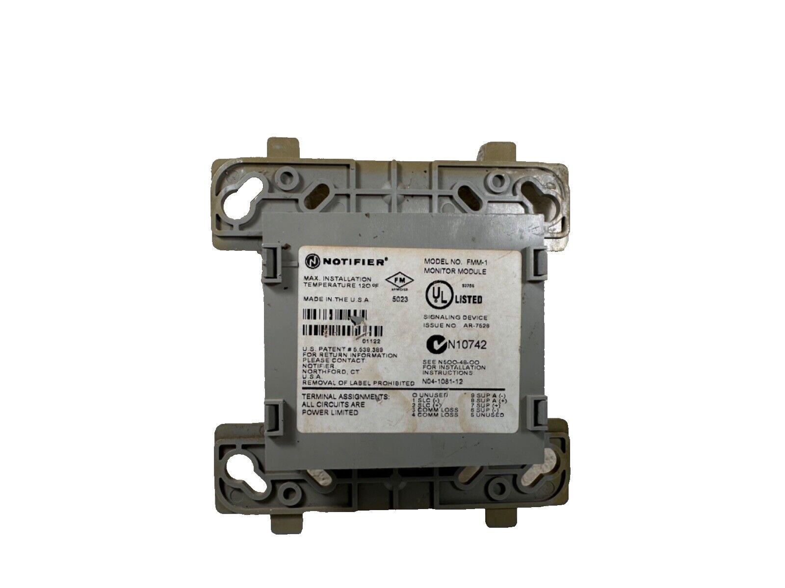Notifier FMM-1 Monitor Module for fire alarm systems, UL listed, made in USA