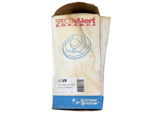 System Sensor SCW Fire Alarm Strobe Ceiling White (NEW IN BOX)