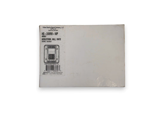 Potter HS-24WW-WP Fire Alarm Horn Strobe Wall White Outdoor (NEW IN BOX)