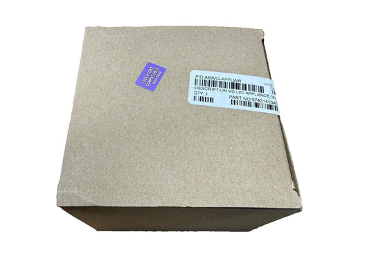 VO LED Appliance On fire alarm component in cardboard box with part number label