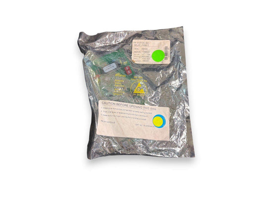 Relay module in static shield bag, fire alarm equipment part, CAT NO 74-200004-001