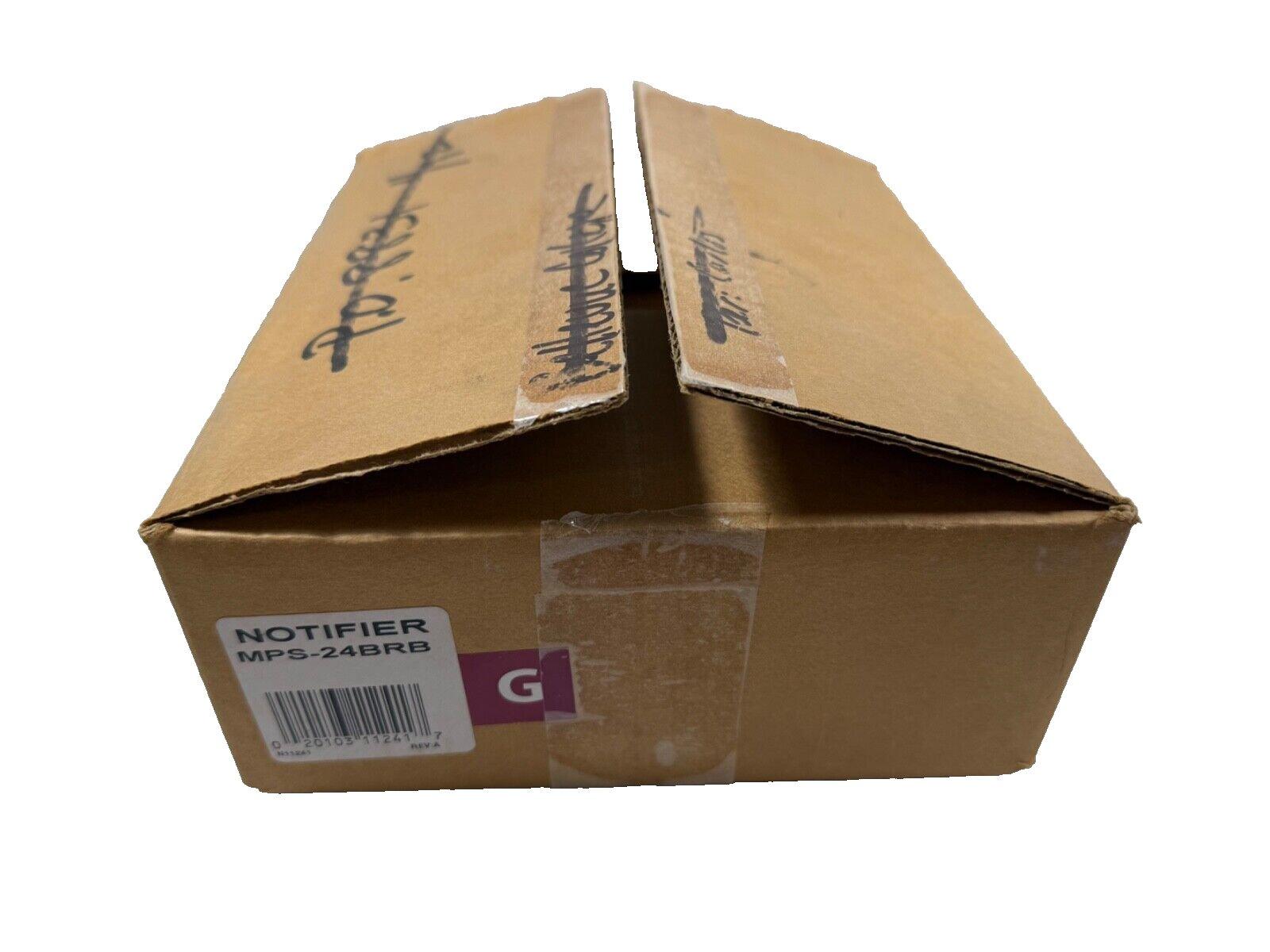 Notifier MPS-24BRB fire alarm notifier in original cardboard box, used surplus equipment
