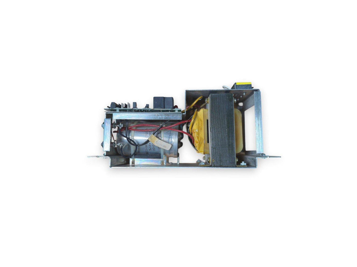 Fire alarm power supply unit with transformer and wiring, for commercial fire safety systems