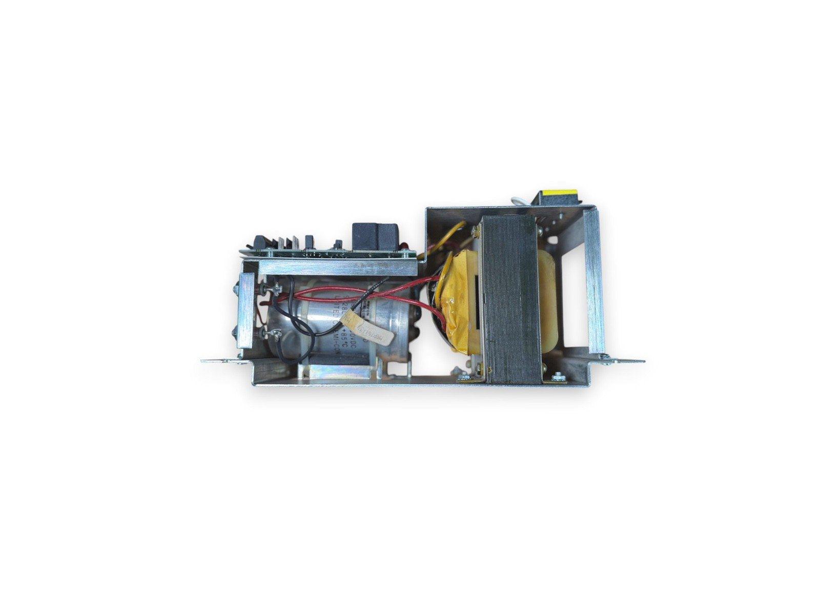 Fire alarm power supply unit with transformer and wiring, for commercial fire safety systems