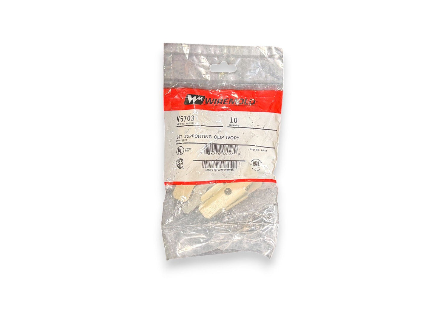 Legrand Wiremold V5703 10x STL Supporting Clip Ivory (NEW IN BOX)