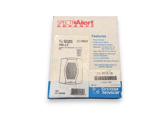 System Sensor HR-LF Fire Alarm Low-frequency Sounder (NEW IN BOX)