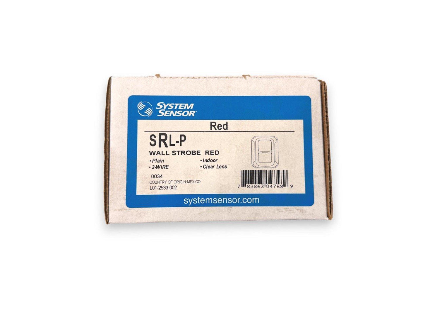 System Sensor SRL-P Fire Alarm Strobe Wall Red Plain (NEW IN BOX)