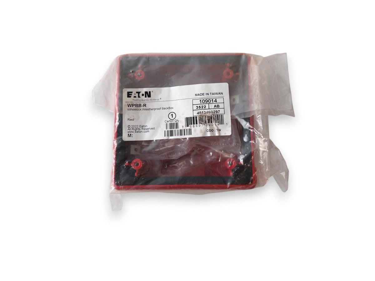Eaton Wheelock WPBB-R 109014 Weatherproof Back Box Red (NEW IN BOX)