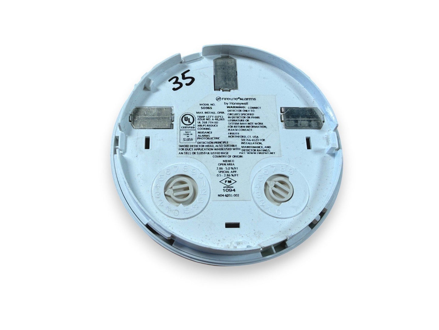 Fire-Lite SD365 Fire Alarm Smoke Detector Head