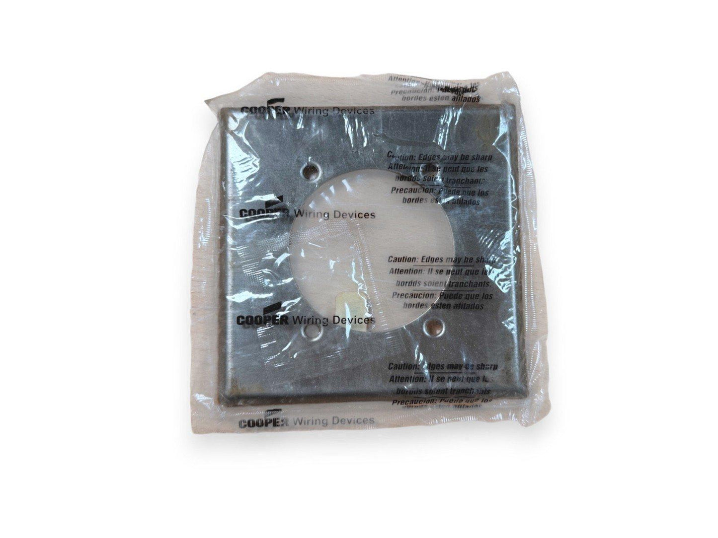 Cooper Wiring Devices metal electrical box in plastic packaging, fire alarm compatible