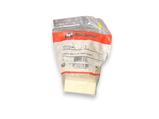 Legrand Wiremold V5719 Corner Box 2 1/2" Deep Ivory (NEW IN BOX)