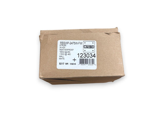 Eaton Wheelock RSSWP-2475W-FW 123034 Strobe Weatherproof White (NEW IN BOX)