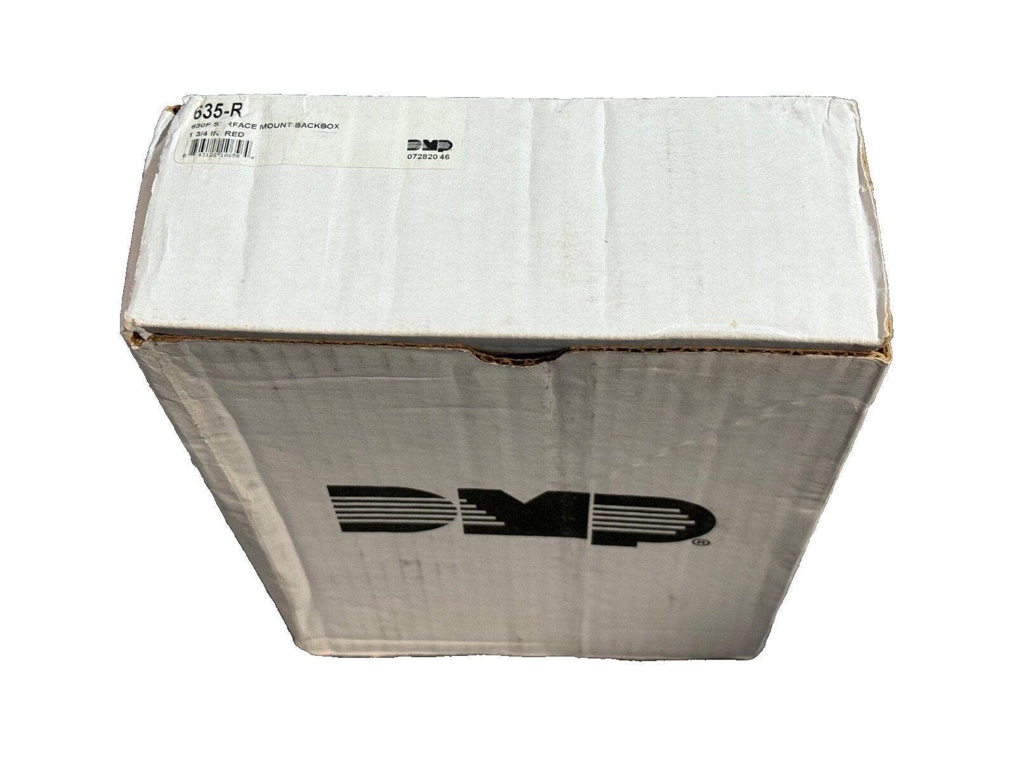 DMP 635-R surface mount backbox for fire alarm systems, 1 3/4 inch red, new in box
